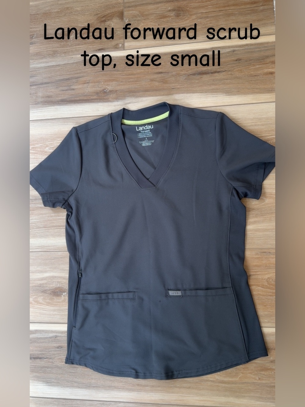 Landau Women's Forward Charcoal Grey Scrub Set